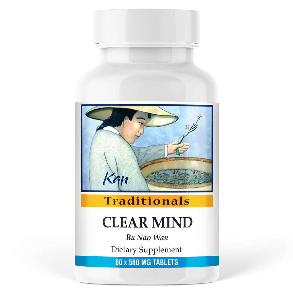 Kan Herbs Company Clear Mind Formula – Traditional Chinese Herbal Blend for Cognitive Clarity and Spirit Support, Nourishes Heart Yin and Blood, Calms Shen, Herbal Supplement, 60 Tablets - TrustMedUSA