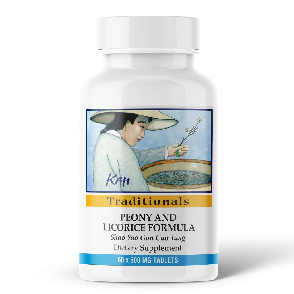 Kan Herbs Company Peony & Licorice Formula Tablets – Traditional Chinese Herbal Blend with White Peony Root & Chinese Licorice to Support Liver Balance, Muscle Comfort & Digestive Harmony, 60 Tablets - TrustMedUSA