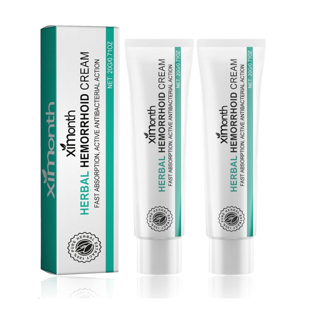 KANBHE Hemorrhoid Cream, Herbal Hemorrhoid Cream, Natural Hemorrhoid Ointment, for Men and Women Hemroid Creams (2PCS) - TrustMedUSA