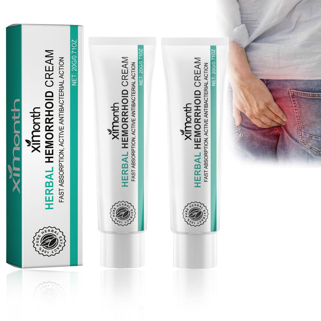 KANBHE Hemorrhoid Cream, Herbal Hemorrhoid Cream, Natural Hemorrhoid Ointment, for Men and Women Hemroid Creams (2PCS) - TrustMedUSA