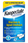 Kaopectate Multi-Symptom Anti-Diarrheal & Upset Stomach Reliever, 42 Caplets, Anti Diarrhea Caplets - Maple Wellness Supplements