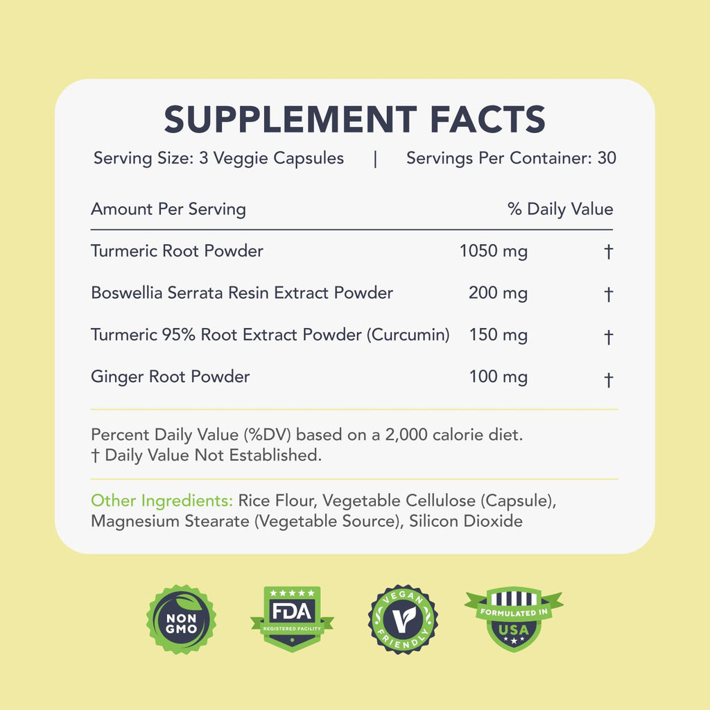KaraMD Comfort Guard X24 | Joint & Movement Support Supplement | Turmeric Curcumin, Boswellia & Ginger | Ease Muscle Discomfort & Joint Stiffness | Non-GMO, Gluten Free & Vegan Friendly (30 Servings) - TrustMedUSA