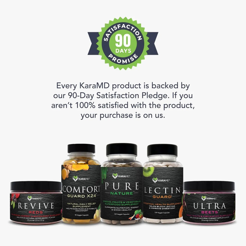 KaraMD Pure Nature Greens Whole Food Supplement & Revive Reds Polyphenol Energy Booster | Antioxidants, Shilajit & Enzymes | Vegan Friendly, Gluten Free, Non-GMO (30 Servings) - TrustMedUSA
