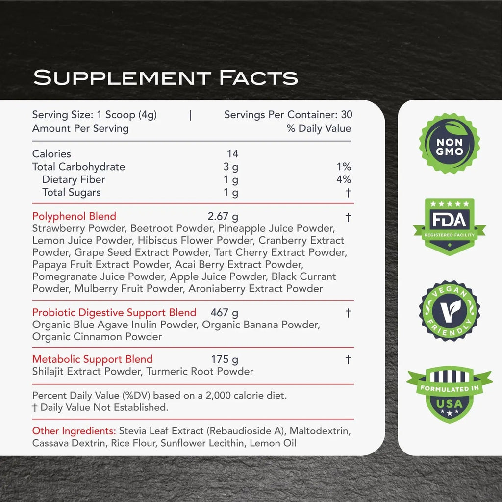KaraMD Pure Nature Greens Whole Food Supplement & Revive Reds Polyphenol Energy Booster | Antioxidants, Shilajit & Enzymes | Vegan Friendly, Gluten Free, Non-GMO (30 Servings) - TrustMedUSA