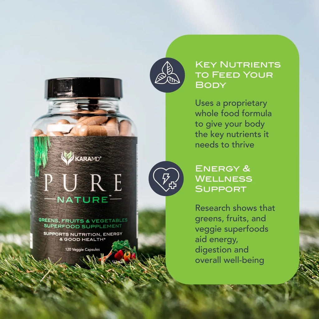 KaraMD Pure Nature Greens Whole Food Supplement & Revive Reds Polyphenol Energy Booster | Antioxidants, Shilajit & Enzymes | Vegan Friendly, Gluten Free, Non-GMO (30 Servings) - TrustMedUSA