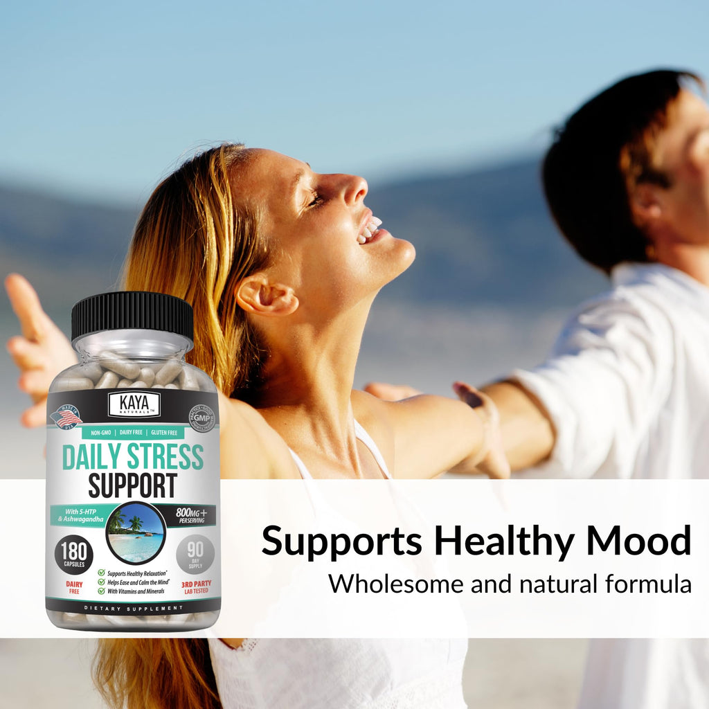 Kaya Naturals - Natural Herbal Support Vitamin Supplement are Designed to Help You find Balance and Relaxation in Your Daily Routine - Vitamin Supplement - 180 Capsules - TrustMedUSA
