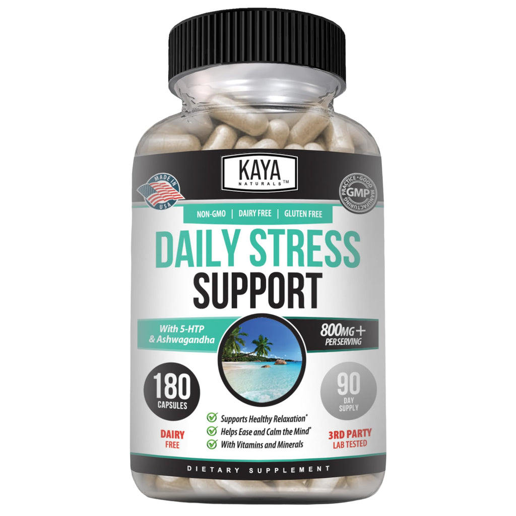 Kaya Naturals - Natural Herbal Support Vitamin Supplement are Designed to Help You find Balance and Relaxation in Your Daily Routine - Vitamin Supplement - 180 Capsules - TrustMedUSA