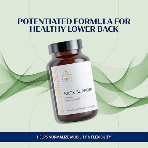 Kerala Ayurveda Back Support Herbal Capsules - Eases Occasional Discomfort of Lower Back & Supports Normal Movement of Spine, 90 Count - TrustMedUSA