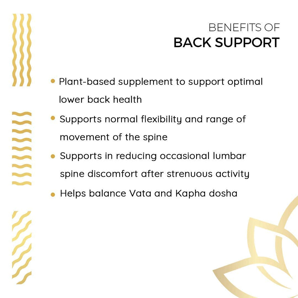 Kerala Ayurveda Back Support Herbal Capsules - Eases Occasional Discomfort of Lower Back & Supports Normal Movement of Spine, 90 Count - TrustMedUSA