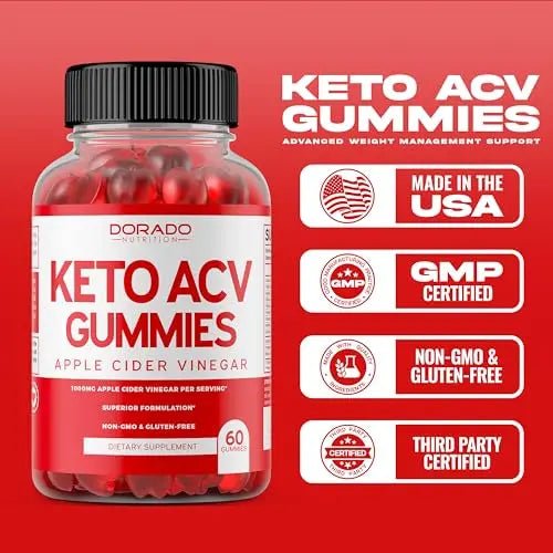 Keto ACV Gummies Advanced Weight Loss (1000mg) ACV Keto Gummies for Weight Loss - TrustMedUSA