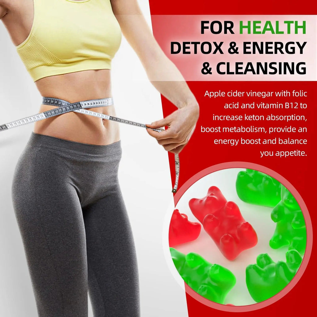 Keto ACV Gummies Advanced Weight Loss, 1000MG Apple Cider Vinegar Gummies Supple - TrustMedUSA