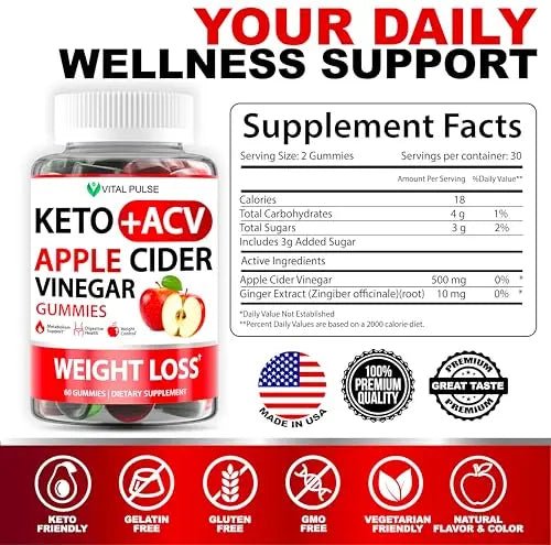 Keto ACV Gummies Advanced Weight Loss - ACV Keto Gummies for Weight Loss - TrustMedUSA