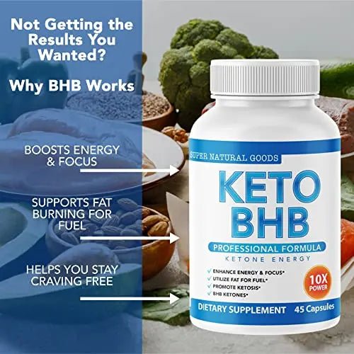 Keto BHB with Apple Cider Vinegar - Reach Ketosis Faster, Boost Energy, Suppress Craving - TrustMedUSA