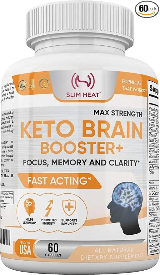 Keto Brain Booster - Brain Supplement - Focus, Concentration, Memory Neuro Supplement for Women & Men - Supports Learning, Energy, Immunity - All Natural, Non GMO, Made in USA - 60 Capsules - TrustMedUSA