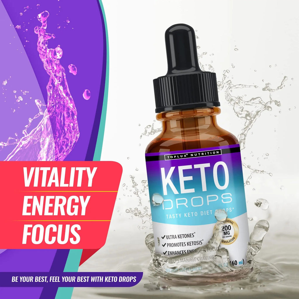 Keto Diet Drops Weight Loss Ketogenic Supplement - Premium Fat Burner Formula - TrustMedUSA