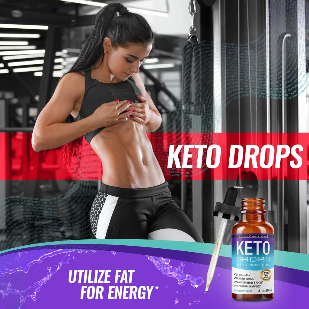 Keto Diet Drops Weight Loss Ketogenic Supplement - Premium Fat Burner Formula - TrustMedUSA