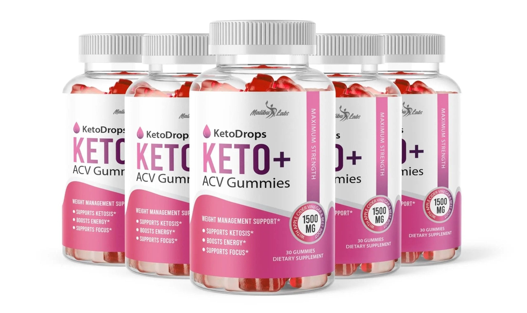 Keto Drops ACV Gummies Weight Loss - 1500mg Once a Day, Strong Time Released - TrustMedUSA