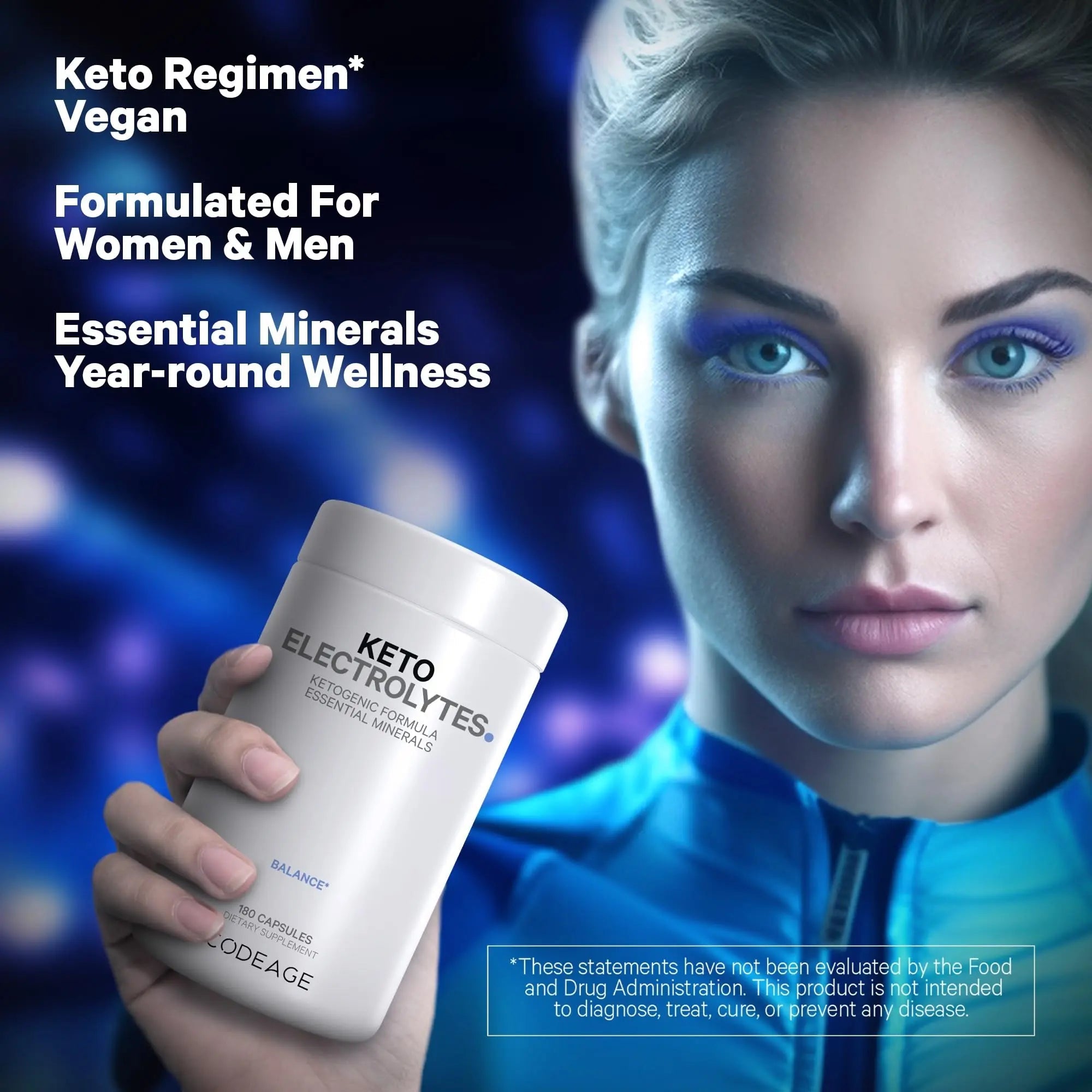 Keto Electrolytes Supplement – Vegan Electrolyte Tablets w Magnesium, Potassium - TrustMedUSA