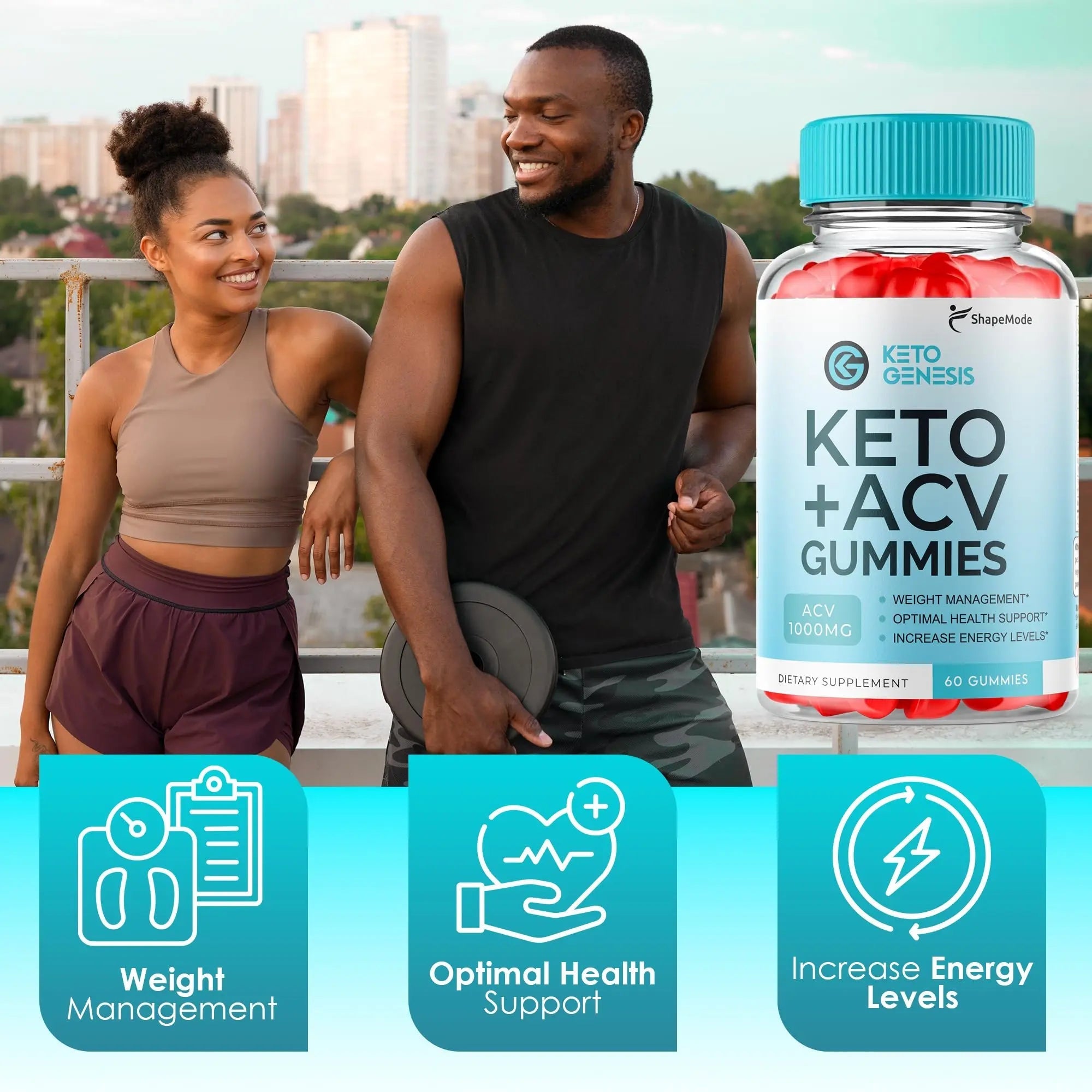 Keto Genesis ACV Gummies - Advanced Weight Loss, Genesis Keto Ketones Apple Cider - TrustMedUSA