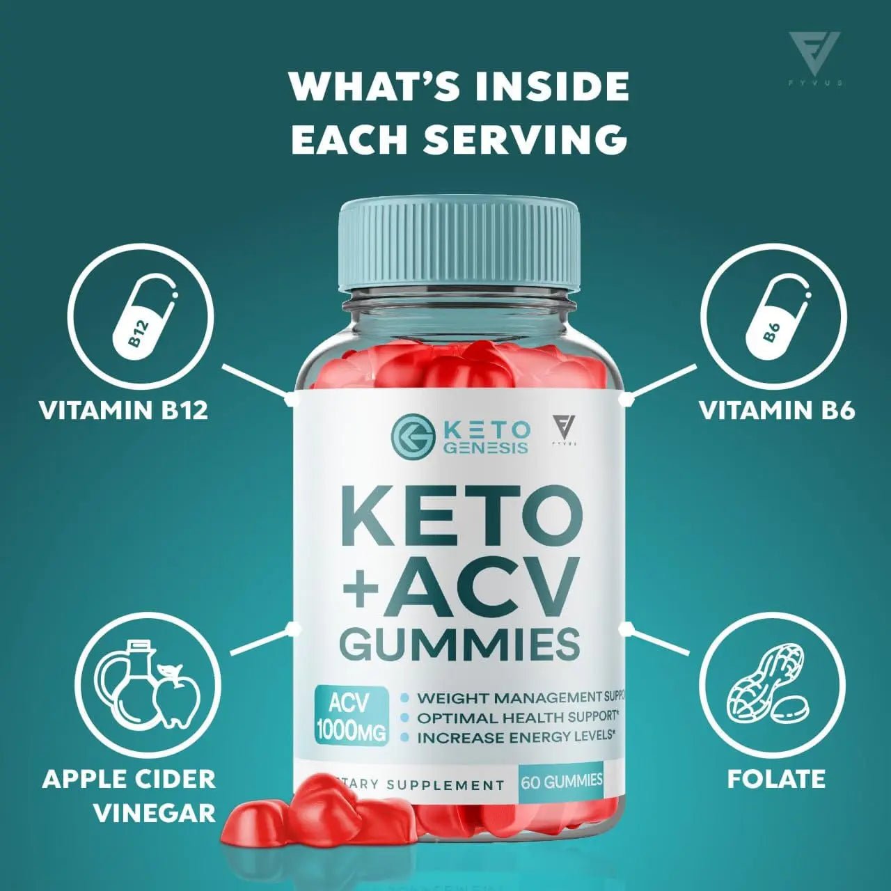Keto Genesis Keto ACV Gummies Advanced Weight Loss, Ketogenesis Keto + ACV 1000MG - TrustMedUSA