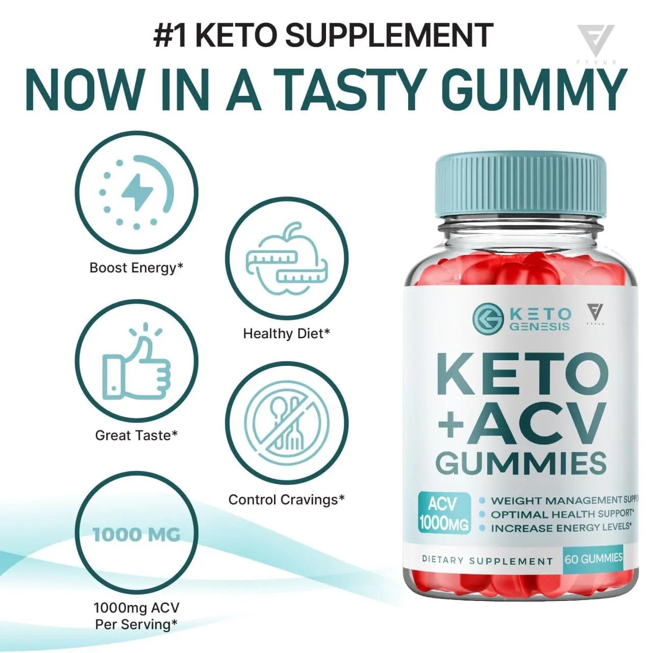 Keto Genesis Keto ACV Gummies Advanced Weight Loss, Ketogenesis Keto + ACV 1000MG - TrustMedUSA