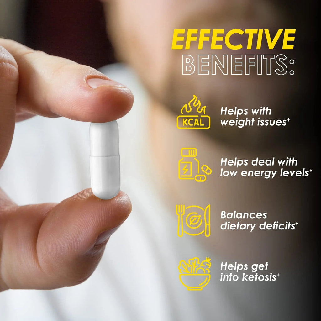 Keto Pills - 60 Ketogenic Diet Support Capsules - Keto Weight Management - Increase - TrustMedUSA