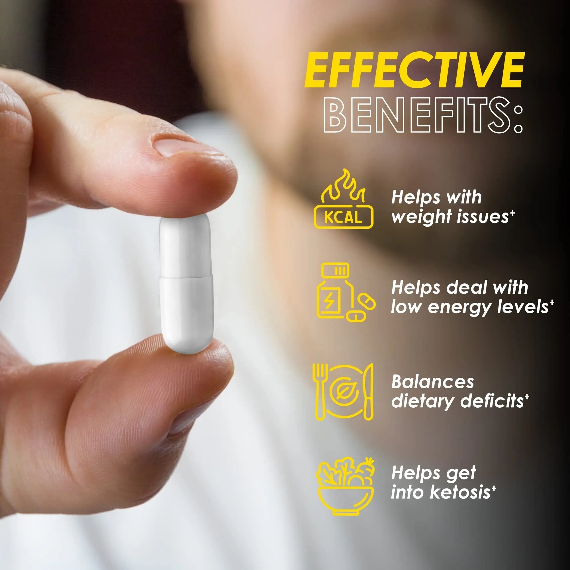 Keto Pills - 60 Ketogenic Diet Support Capsules - Keto Weight Management - Increase - TrustMedUSA