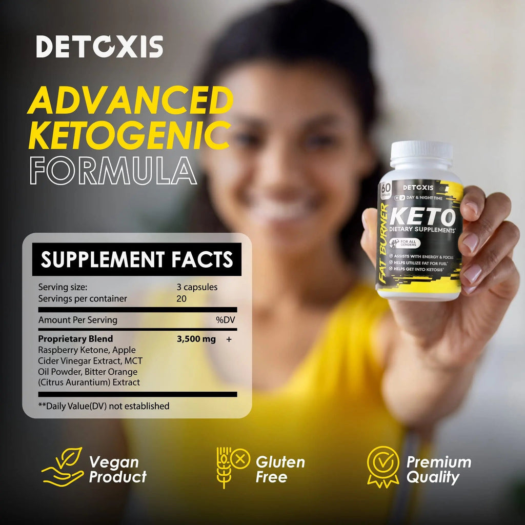 Keto Pills - 60 Ketogenic Diet Support Capsules - Keto Weight Management - Increase - TrustMedUSA