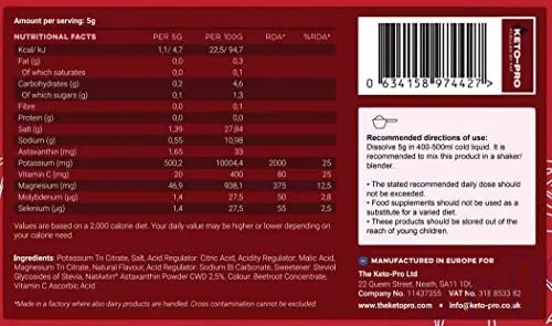 Keto-Pro Keto Electrolytes 80g | Electrolyte Powder Sachets for Extra Convenience - TrustMedUSA