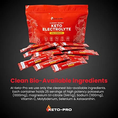 Keto-Pro Keto Electrolytes 80g | Electrolyte Powder Sachets for Extra Convenience - TrustMedUSA