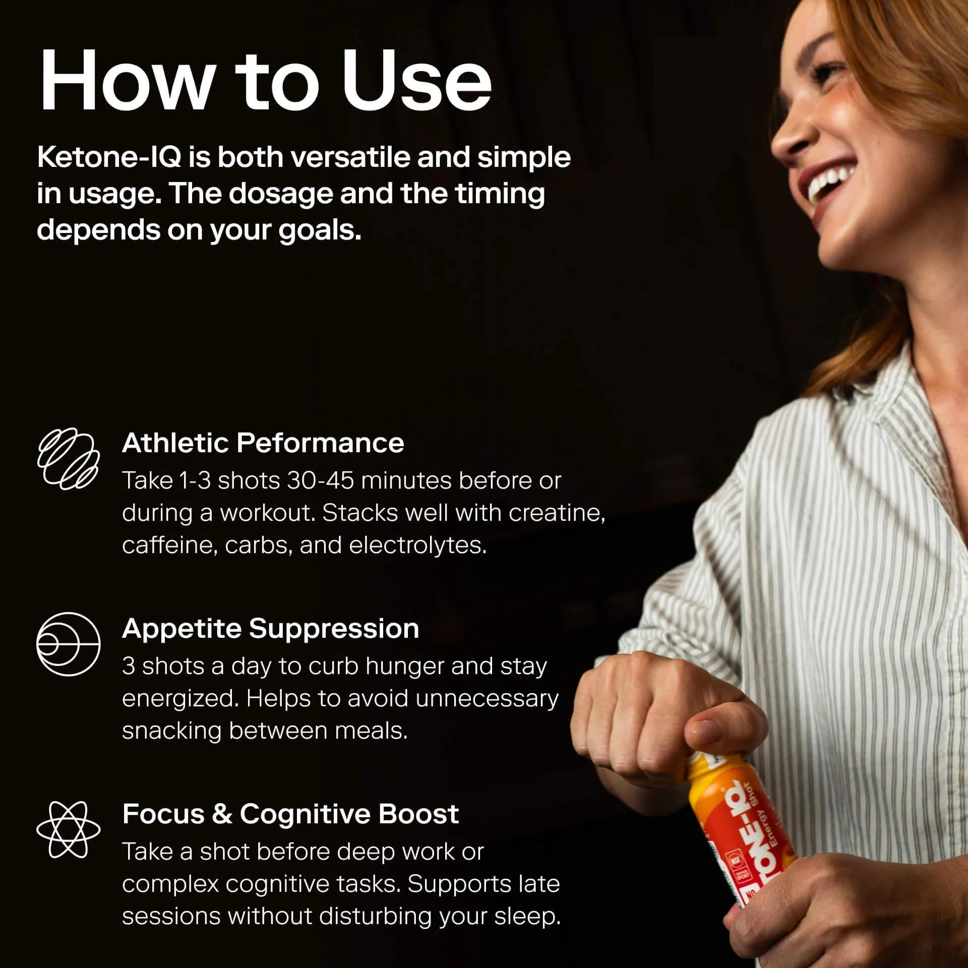 Ketone-IQ No Caffeine Performance Energy Shots – Ketone Fuel for Focus & Endurance, Metabolism Support, 10g Ketones, 12 Pack (Raspberry Lemonade) - TrustMedUSA