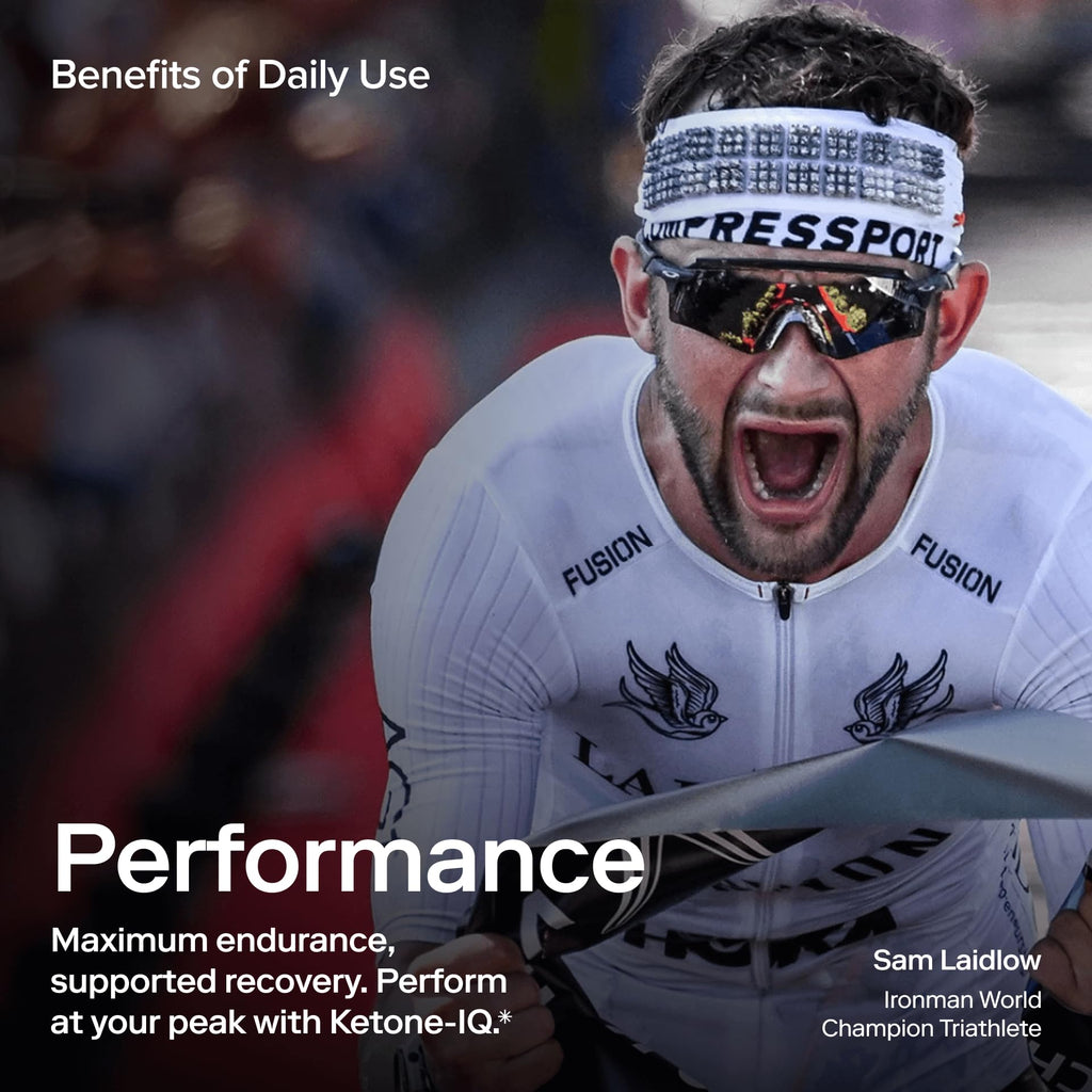 Ketone-IQ No Caffeine Performance Energy Shots – Ketone Fuel for Focus & Endurance, Metabolism Support, 10g Ketones, 24 Pack (Peach) - TrustMedUSA