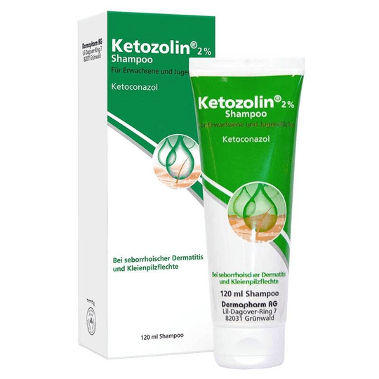 Ketozolin 2% Shampoo, 120 ml - seborrheic dermatitis, pityriasis rosea - TrustMedUSA