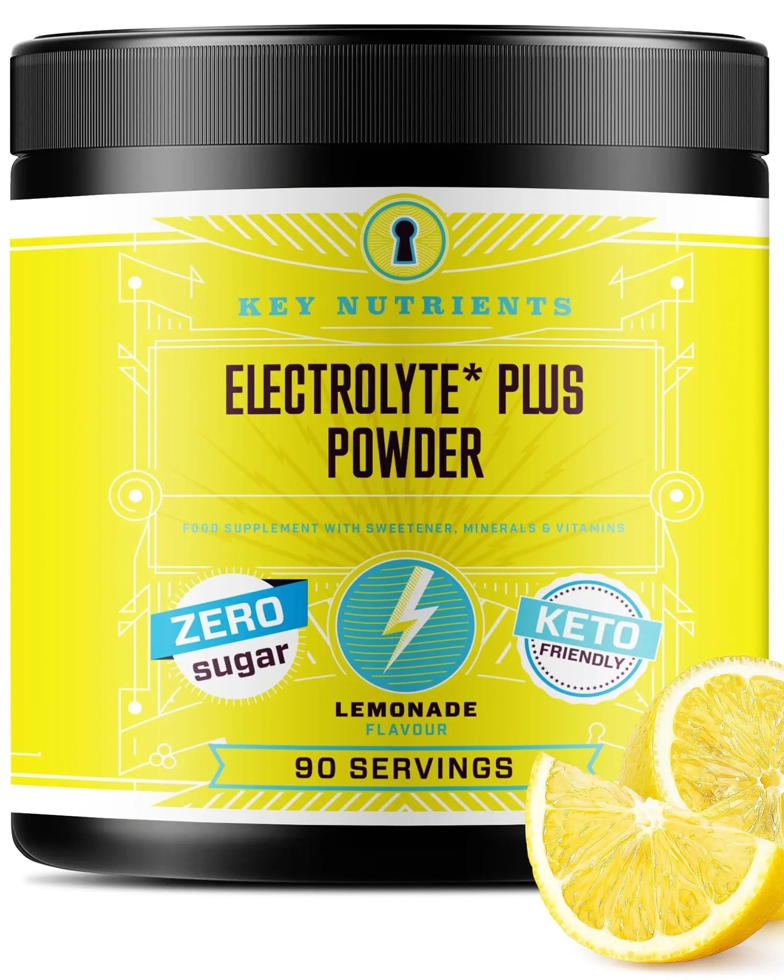 Key Nutrients Electrolytes Hydration Powder - Refreshing Lemonade Drink Mix - TrustMedUSA