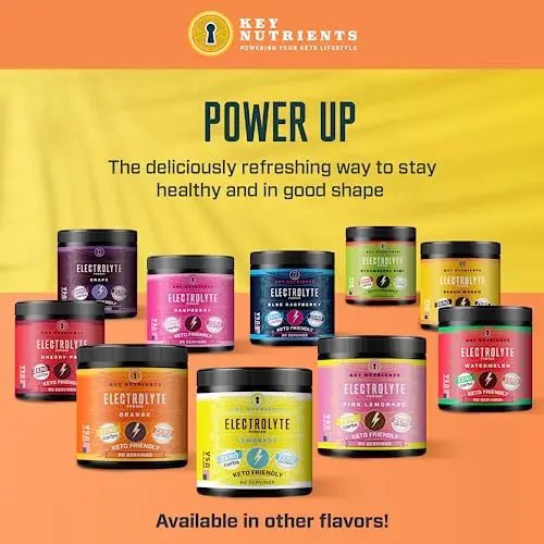 Key Nutrients Electrolytes Powder - Tropical Peach Mango Drink Mix 90 Servings - TrustMedUSA