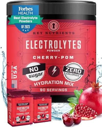 KEY NUTRIENTS Multivitamin Electrolytes Powder No Sugar - Sweet Cherry Pom Electroly - TrustMedUSA
