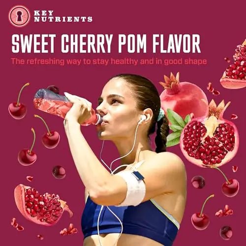 KEY NUTRIENTS Multivitamin Electrolytes Powder No Sugar - Sweet Cherry Pom Electroly - TrustMedUSA
