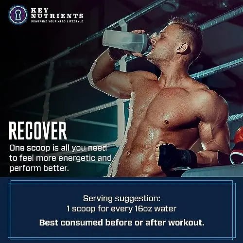 KEY NUTRIENTS Multivitamin Electrolytes Powder No Sugar - Tempting Blue Raspberry - TrustMedUSA
