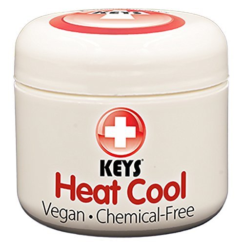 Keys Heat Cool Vegan, Chemical-Free, All Natural Therapy for Muscle Aches, Joints, and Sports Injuries made with Pure Organic Avocado Oil, Camphor, Menthol, and Wintergreen, No Petrolatum, 2 ounces - TrustMedUSA