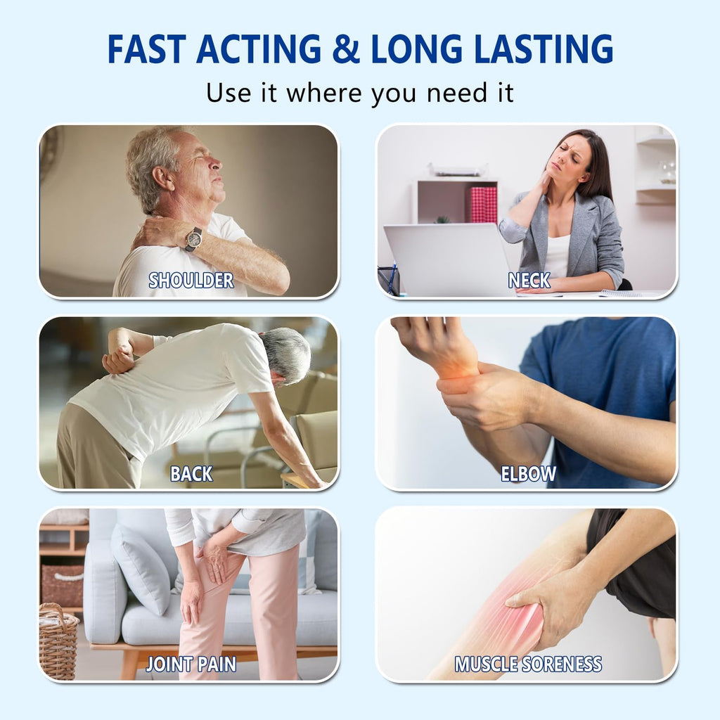 KIbabyDI Professional Lidocaine Pain Relief Patches - 20 Count | 4% Medicated Gel Patches for Targeted Joint & Muscle Comfort | Long-Lasting 12-Hour Relief, Ultra-Flexible Design -lb234 - TrustMedUSA