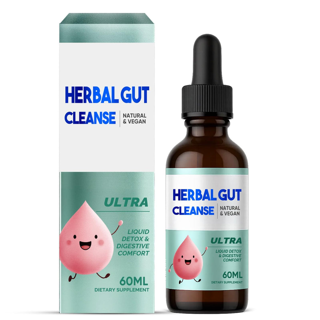 Kids Herbal Gut Cleanse Drops, Parasite Cleanse for Humans Liquid with Wormwood, Black Walnut & Probiotics, Supports Digestive & Overall Gut Health for Children (2 oz) - TrustMedUSA