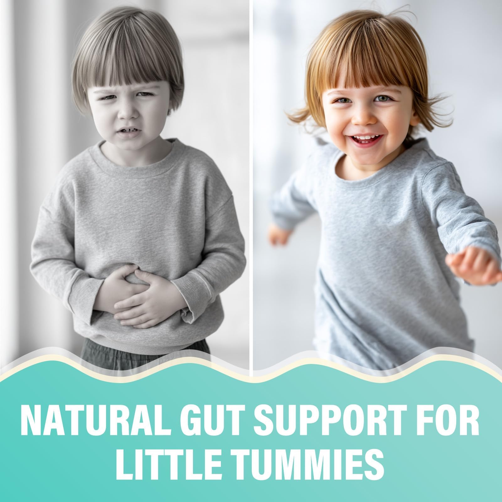 Kids Herbal Gut Cleanse Drops, Parasite Cleanse for Humans Liquid with Wormwood, Black Walnut & Probiotics, Supports Digestive & Overall Gut Health for Children (2 oz) - TrustMedUSA
