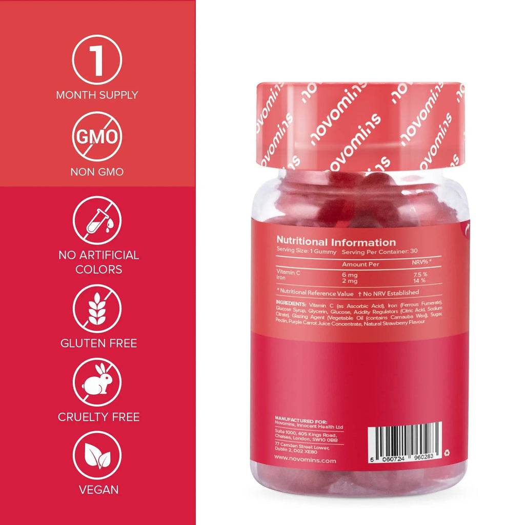 Kids Iron Gummies – Iron Supplement for Kids – Energy & Immune System – Vegan - TrustMedUSA