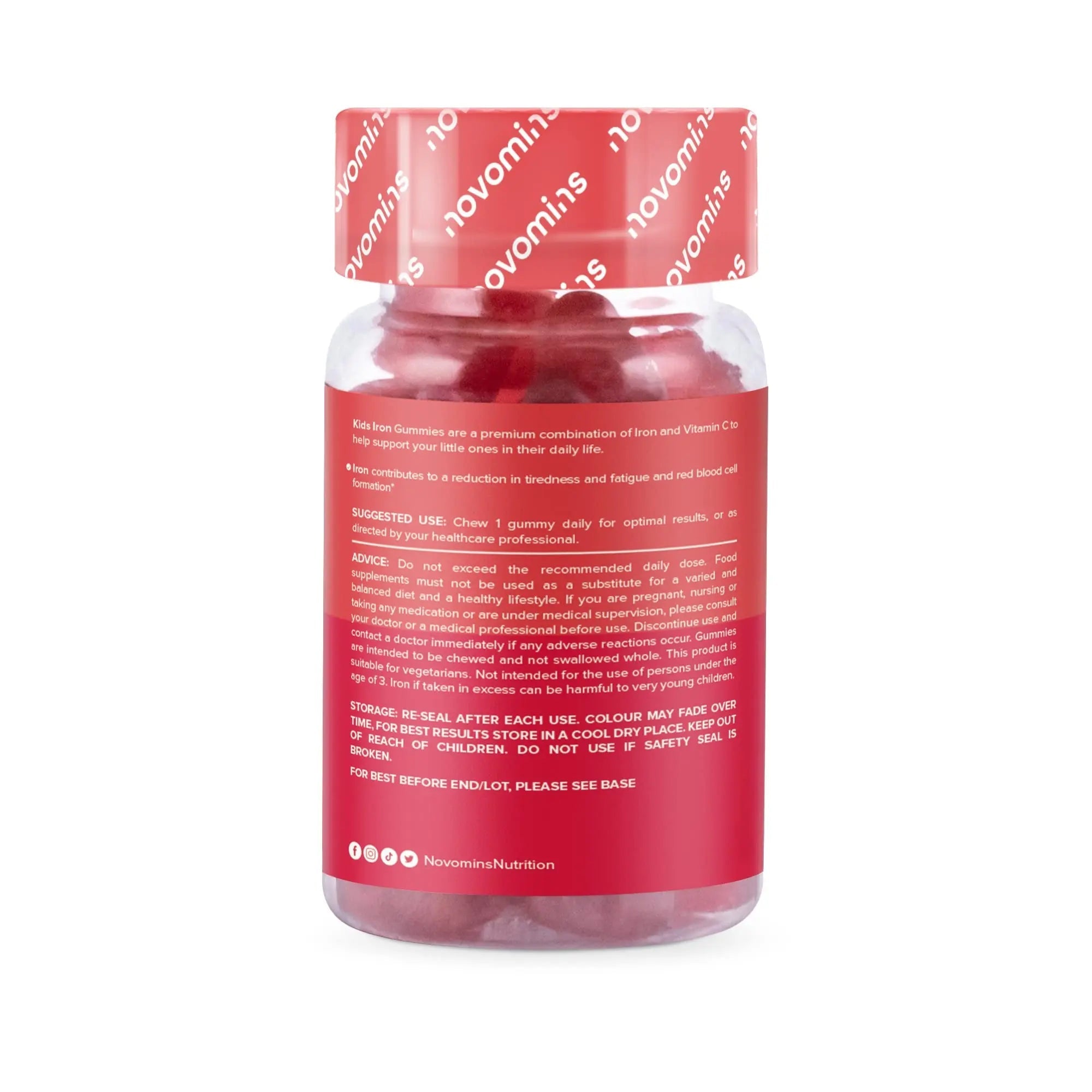 Kids Iron Gummies – Iron Supplement for Kids – Energy & Immune System – Vegan - TrustMedUSA
