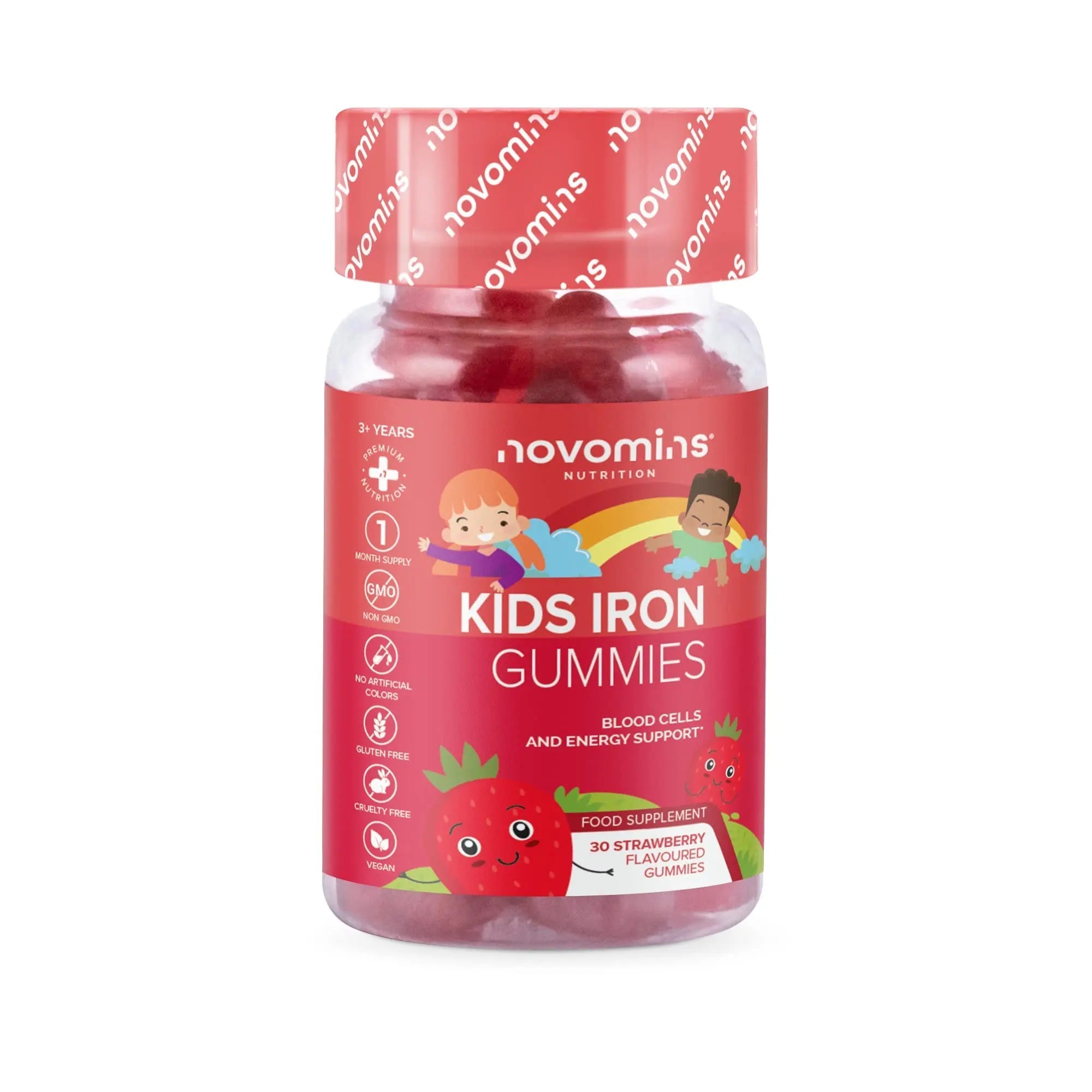 Kids Iron Gummies – Iron Supplement for Kids – Energy & Immune System – Vegan - TrustMedUSA