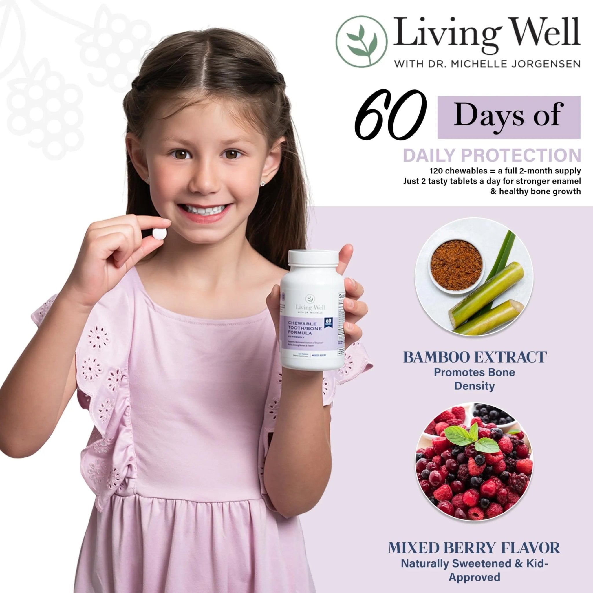 Kids Tooth & Bone Support Bundle | Chewable Calcium + D3 K2 & Liquid Vitamin D Supplement | Dentist-Developed | Strong Teeth, Enamel & Bone Health for Kids | Fluoride-Free, Non-GMO, Gluten-Free - TrustMedUSA