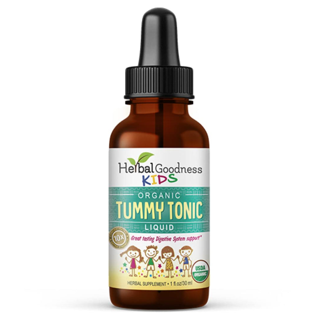 Kids Tummy Support Tonic Liquid Extract, Tasty Digestive System Support Supplement for Kids -1oz - Herbal Goodness - TrustMedUSA