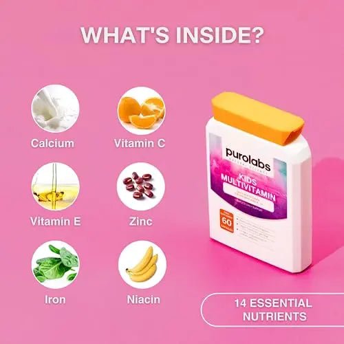 Kids Vitamins - Multivitamin for Kids with Calcium, Zinc, Iron, Vitamin C, B12, D3 and More - TrustMedUSA