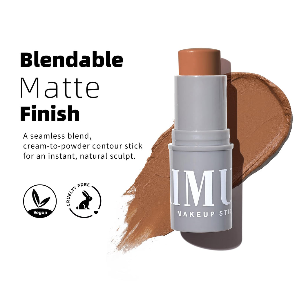 KIMUSE Cream Contour Stick Duo, Cream Blush Stick, Bronzer Shaping Stick, Creamy, Highly Pigmented, Long Lasting, Vegan Face Make Up Sticks - TrustMedUSA