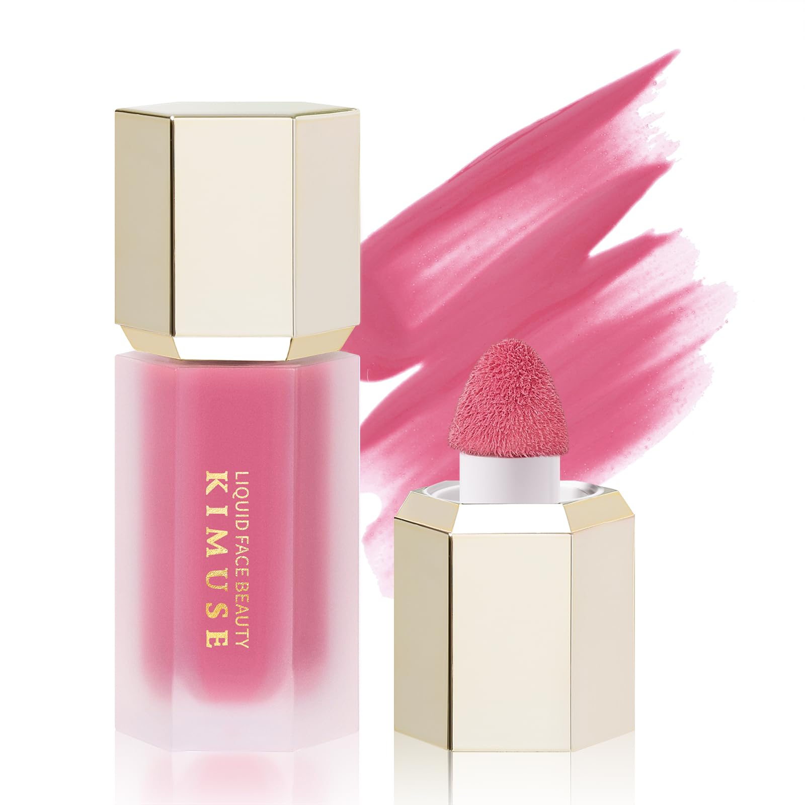 KIMUSE Liquid Blush, Long-Wearing Pigmented Soft Cream Face Blush, Waterproof, Smudge Proof, Dewy Finish - TrustMedUSA